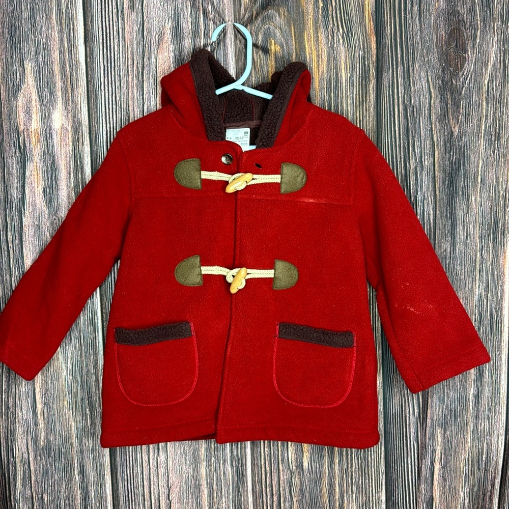 Uniqlo Fleece Toggle Button Jacket with Hood